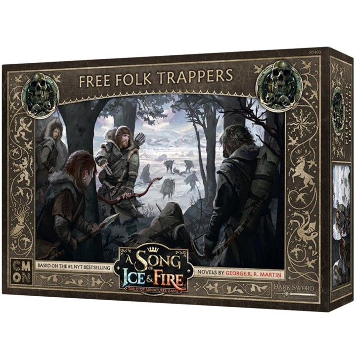 juegos juego de mesa asmodee cancion de hielo y fuego: trampero del pueblo libre