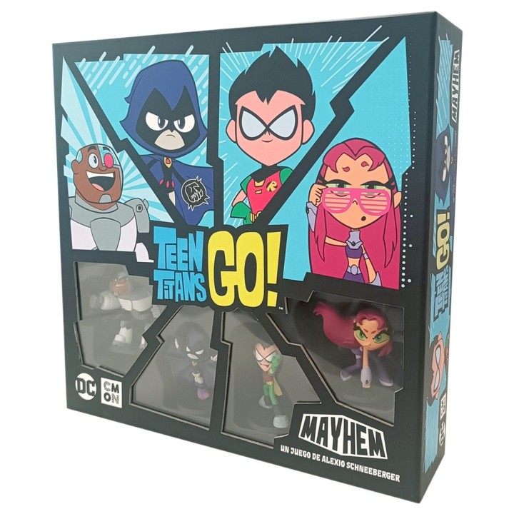 juegos juego de mesa teen titans go mayhem pegi 10