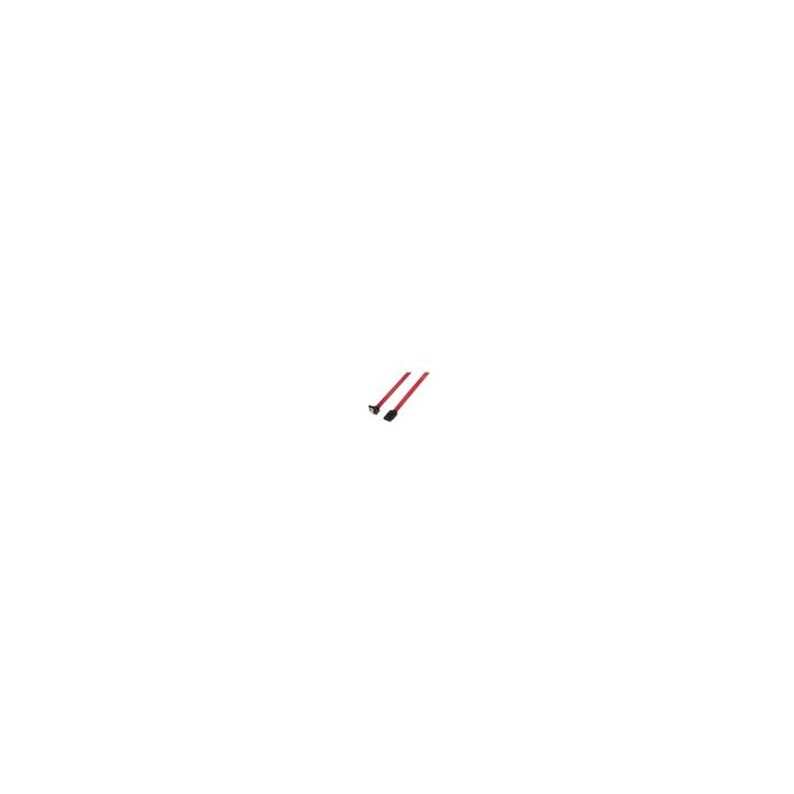 cable aisens sata iii datos 6g datos acodado anclajes rojo 0.5m