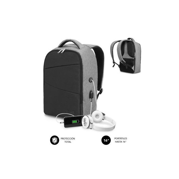mochila antirrobo secure v2 ap antitheft backpack 16 black