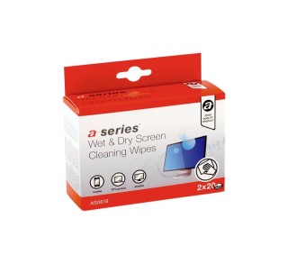 c. 2x20 toallitas a-series hum+seco pantallas