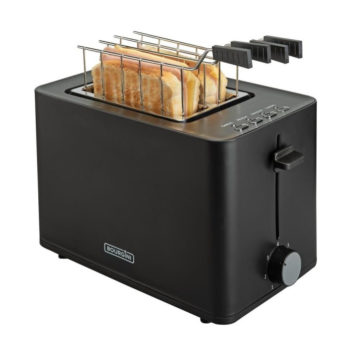 bourgini tostadora bourgini con accesorios sandwich color negro 140402