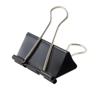 c. 12 pinzas clip a-series 15mm negro