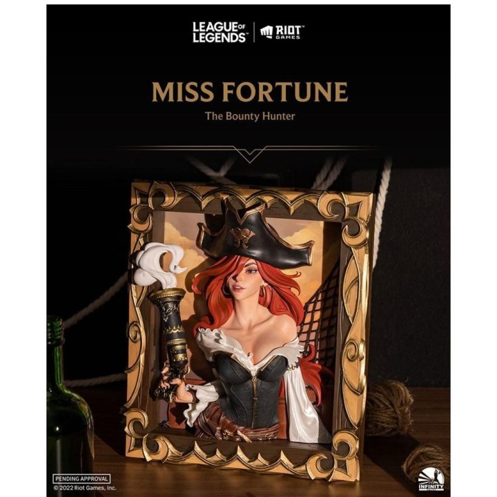 figura league of legends marco 3d the bounty hunter miss fortune