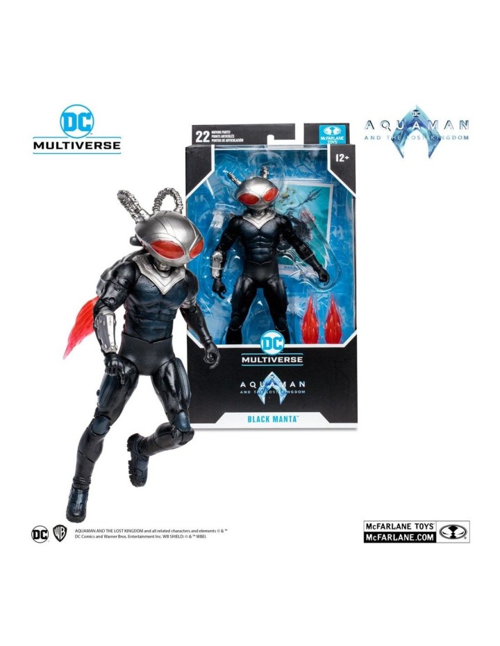 mcfarlane toys figura mcfarlane toys dc aquaman 2 movie 7in -  black manta