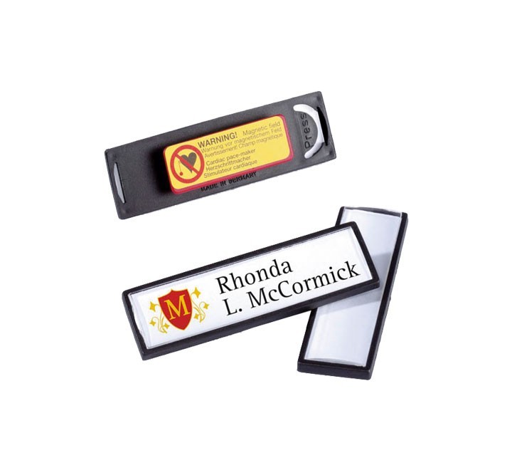 ident. durable clip card c/iman negro 8132-01