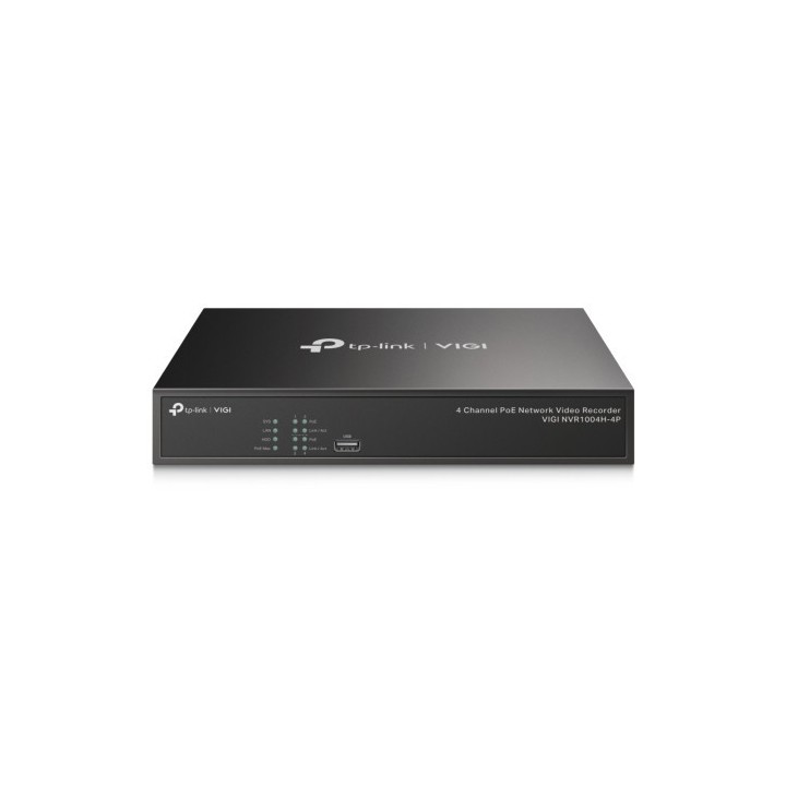 tp-link vigi nvr1004h-4p grabadore de video en red (nvr) negro