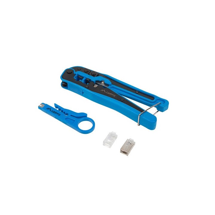 lanberg kit crimpadora + stripping lanberg network nt - 0303 - conectores rj45