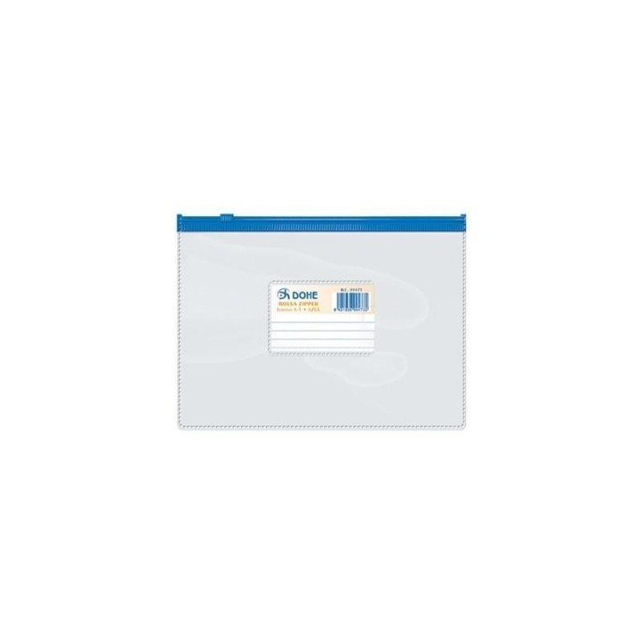 bolsa zipper dohe fÂº apais. 330x240mm azul 99470