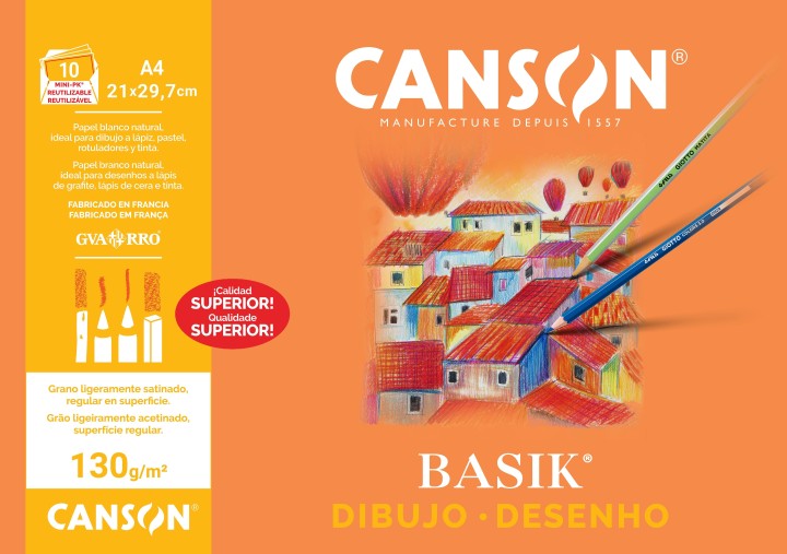 minipack 10h canson basik 130g a4 c200406331