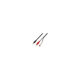 cable aisens audio est?reo jack 3.5 m-2xrca m negro 3.0m
