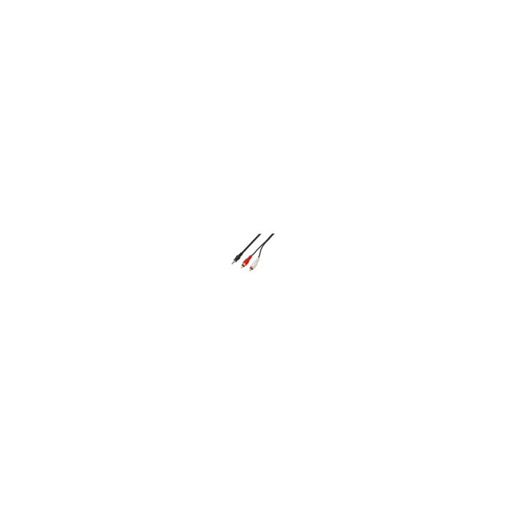 cable aisens audio est?reo jack 3.5 m-2xrca m negro 3.0m