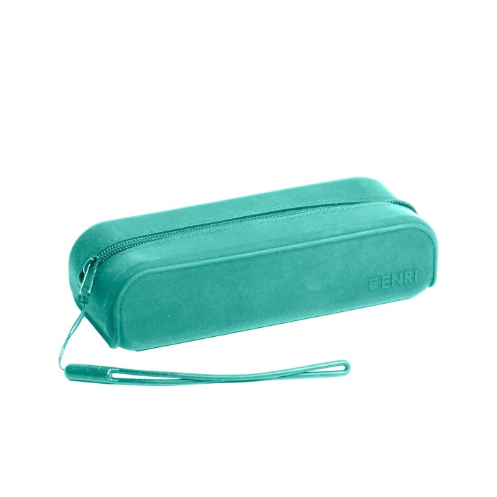 estuche enri silicona verde azulado
