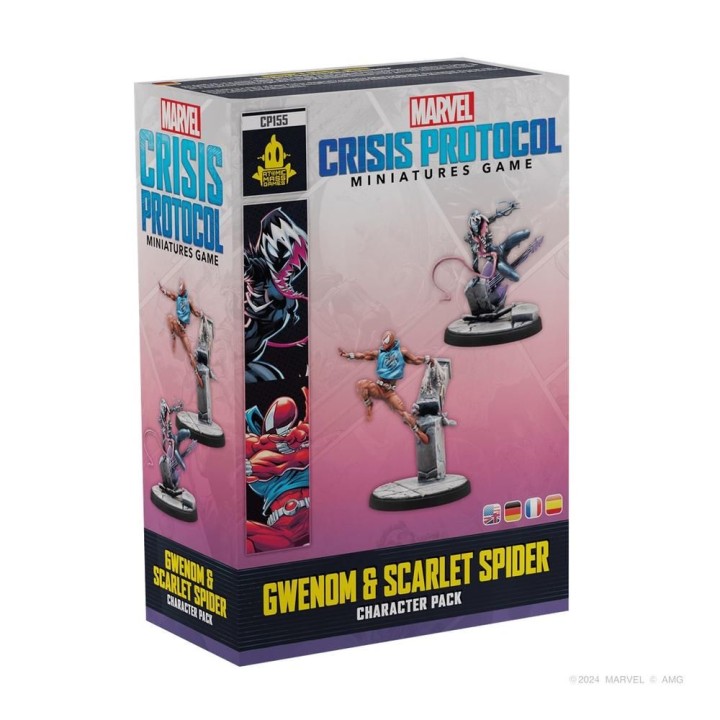 juegos juego de mesa marvel crisis protocol gwenom & scarlet spider edad recomendada 14 a?os