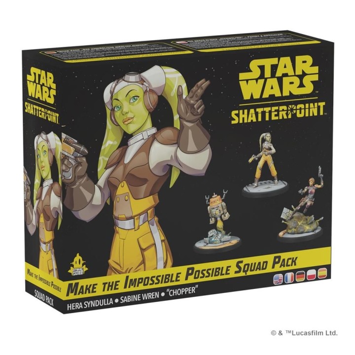 juegos juego de mesa star war shatterpoint make the impossible possible squad pack edad recomendada