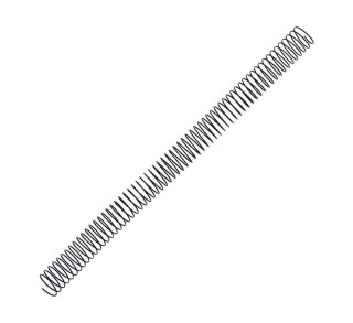 pack 100 espirales fellowes met. negro 22mm