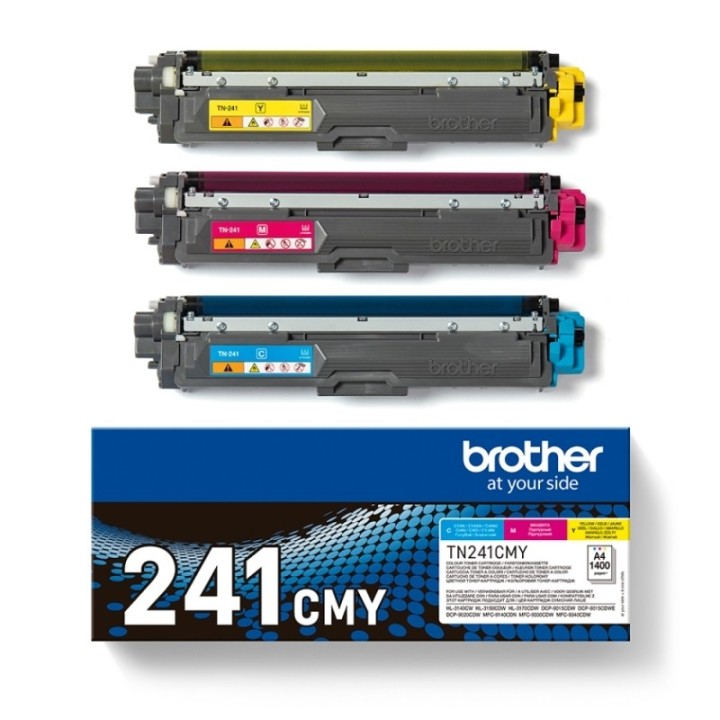 brother t?ner multipack tn241cmy