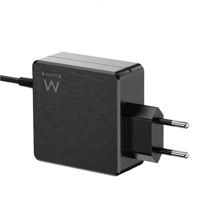 ewent cargador usb-c pd 45w +puerto usb-a