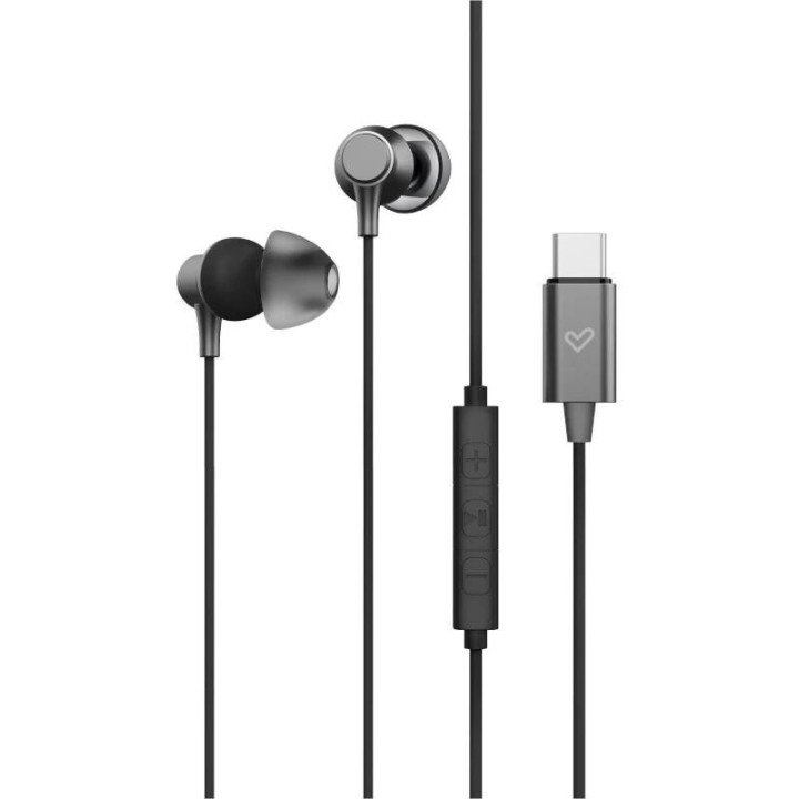 energy sistem auriculares metallized type c black