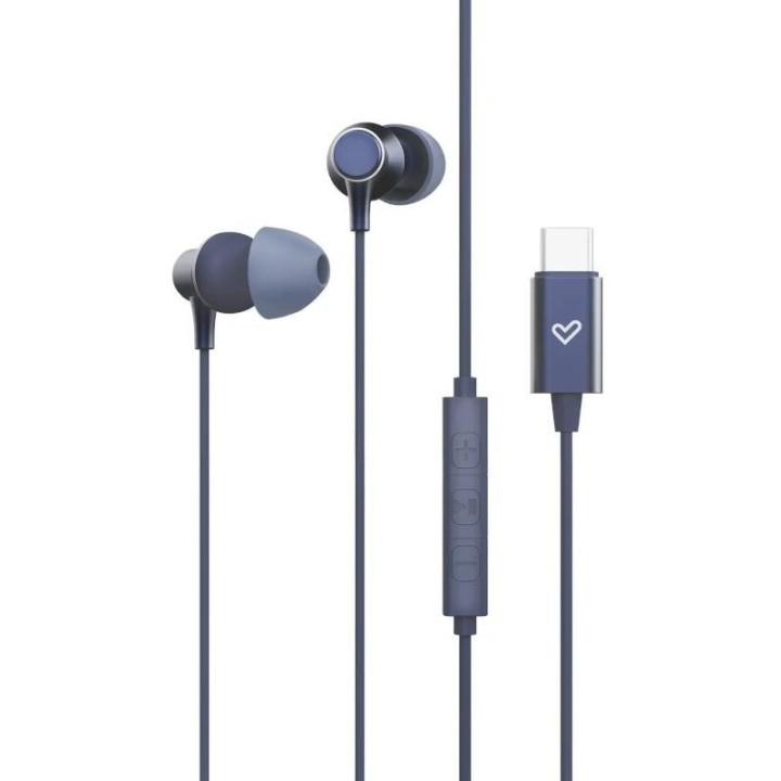 energy sistem auriculares metallized type c navy