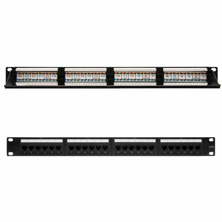 nanocable panel parcheo 24p cat.6 utp 191u dual