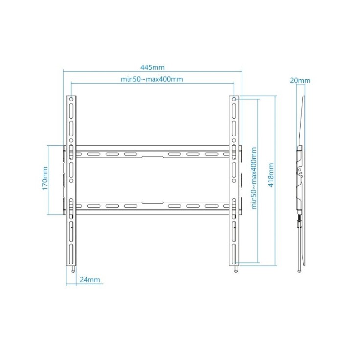 tooq soporte pared lp1070f-b pantallas 32-70