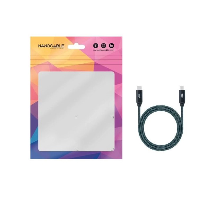 nanocable cable usb 3.2 gen2x2 100w 4k usb-c 2m