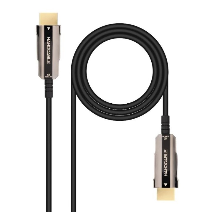 nanocable cable hdmi v2.0 aoc 4k@60hz 18gbp 20 m