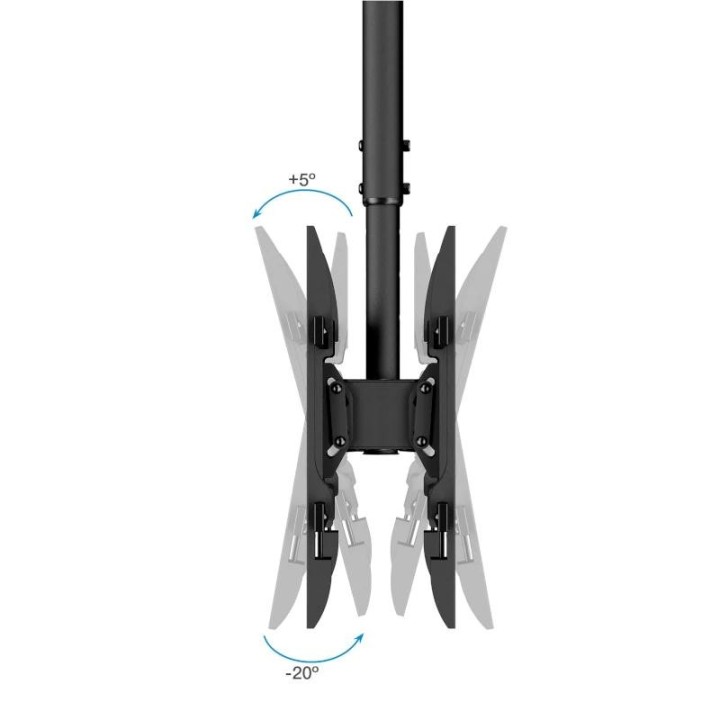 tooq lpce2286tsli-b soporte techo 2 tv 43-86