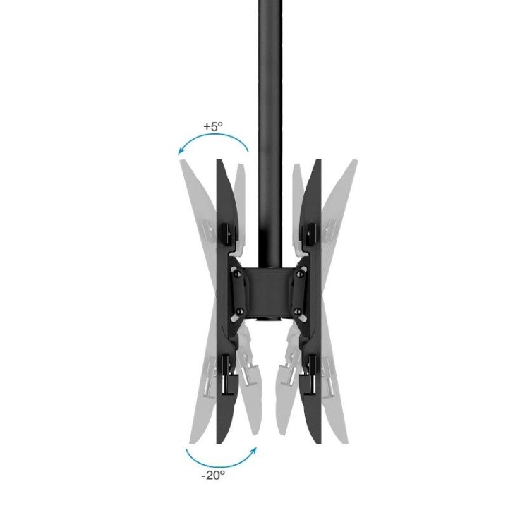 tooq lpce2286tsli-xl-b soporte techo 2 tv 43-86