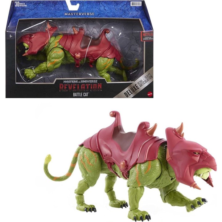 mattel figura mattel masters of the universe revelation masterverse battle cat