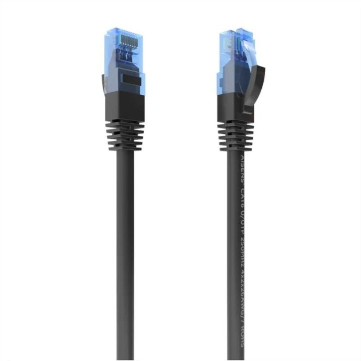 aisens cable rj45 cat.6 utp awg26 cca negro 20m