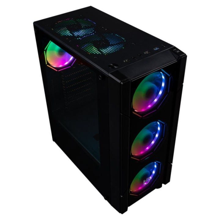 hiditec semitorre v30 pro argb cristal templado