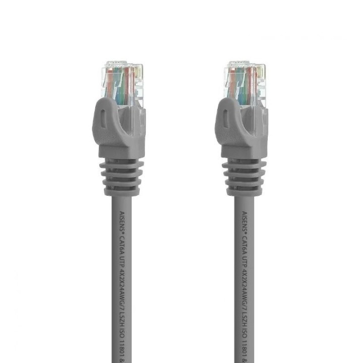 aisens latiguillo rj45 cat.6a utp gris 2.0m