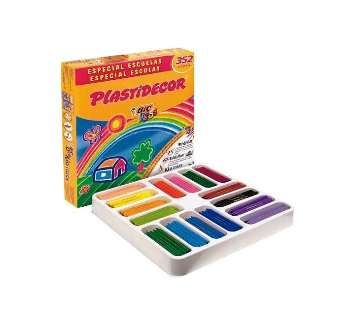 caja 352 ceras bic plastidecor stdo