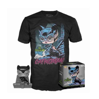 funko pop & tee dc jim lee catwoman funko + camiseta talla xl