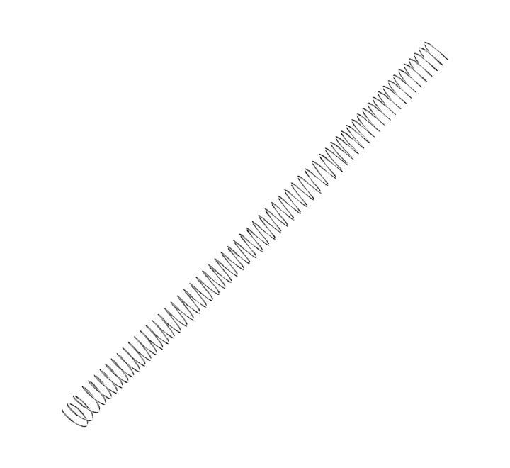pack 100 espirales fellowes met. plata 18mm