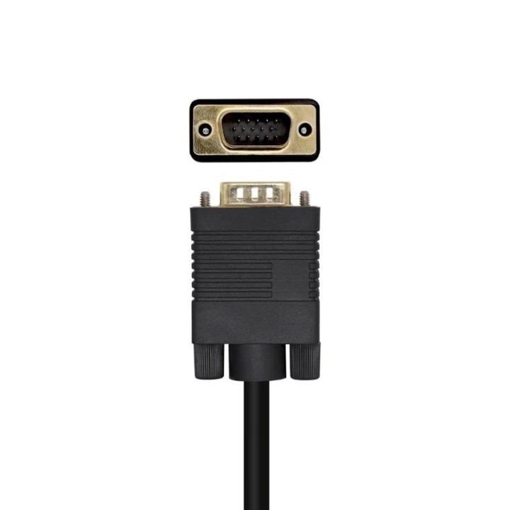 aisens conversor dp/m-vga/m negro 2.0m