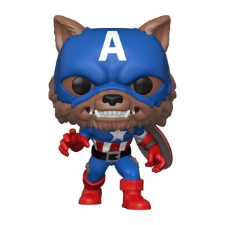 funko funko pop marvel capitan america capwolf edicion limitada exclusiva 55506