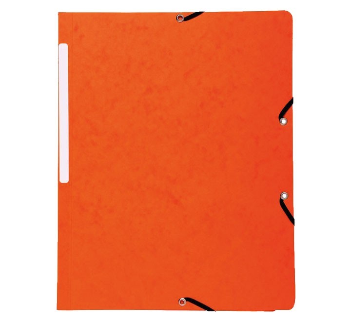 carpeta exacompta gomas sin solapas naranja
