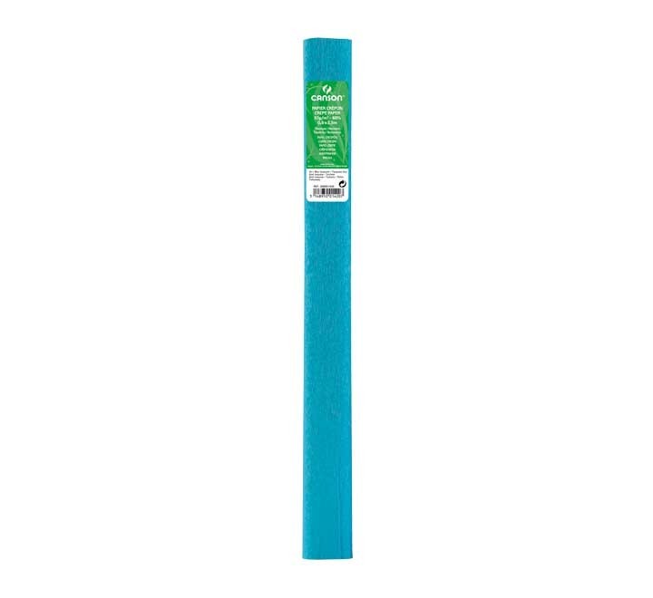 r. papel crepe canson 0.50x2.5m az turquesa