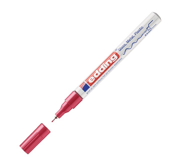 marcad. perm edding 780 0.8mm rojo 780-002