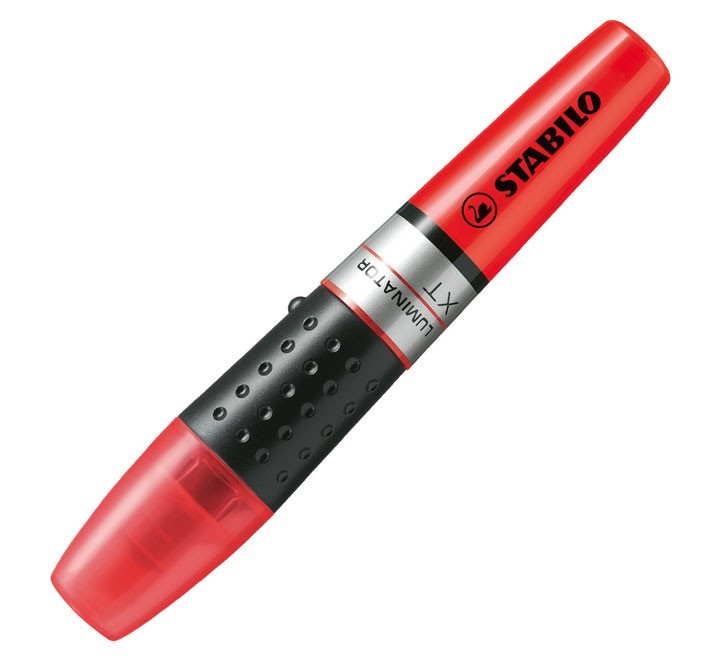 marcador fluor. stabilo luminator rojo