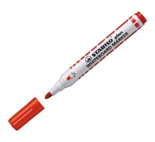 marc. pizarra blanca stabilo plan rojo 64140