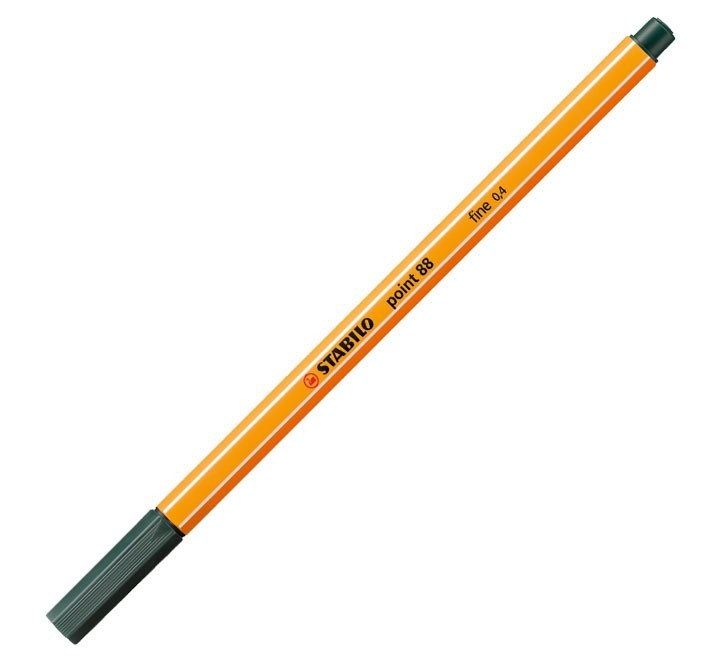 rotulador stabilo point 88 0.4mm verde tierra