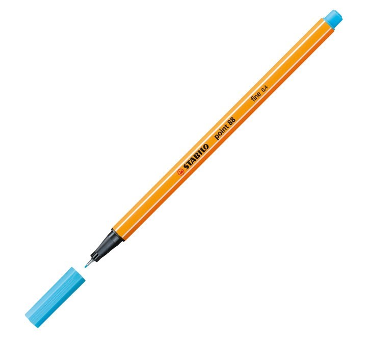 rotulador stabilo point 88 0.4mm az celeste