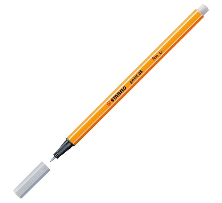 rotulador stabilo point 88 0.4mm gris