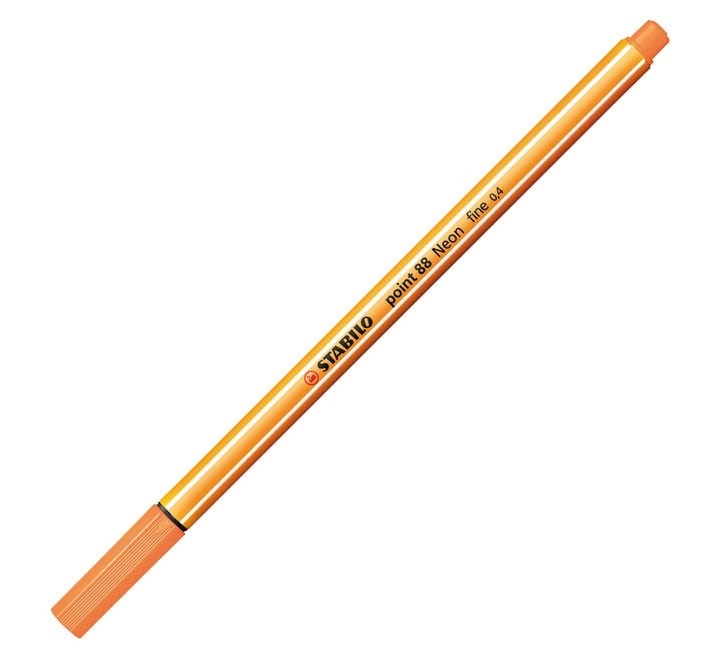 rotulador stabilo point 88 0.4mm naran neon