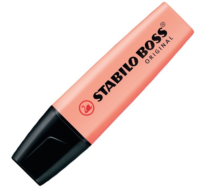 marcador stabilo boss pastel melocoton 70/126