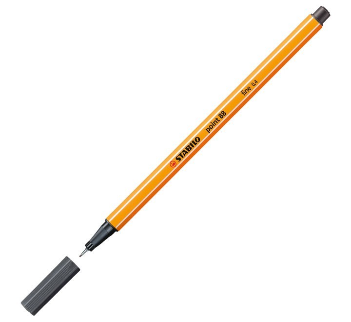 rotulador stabilo point 88 0.4mm gris int. 88/97